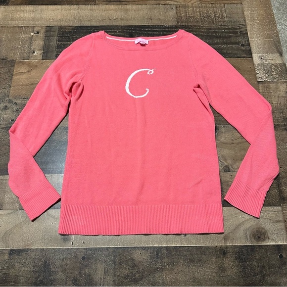 Lilly Pulitzer ‘C’ Initial Sweater - Picture 1 of 6